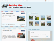 Tablet Screenshot of pedallingabout.com